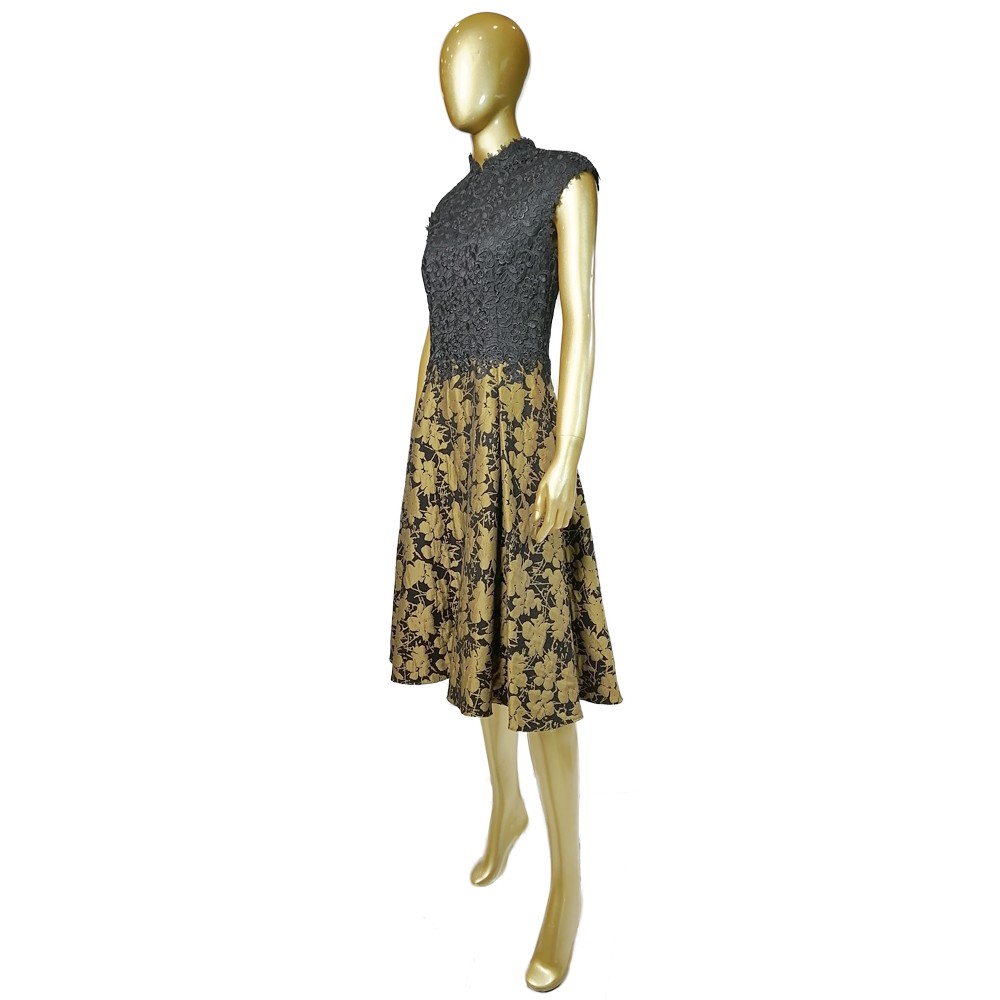 MODA DRESS ABITO 27 NERO/OCRA