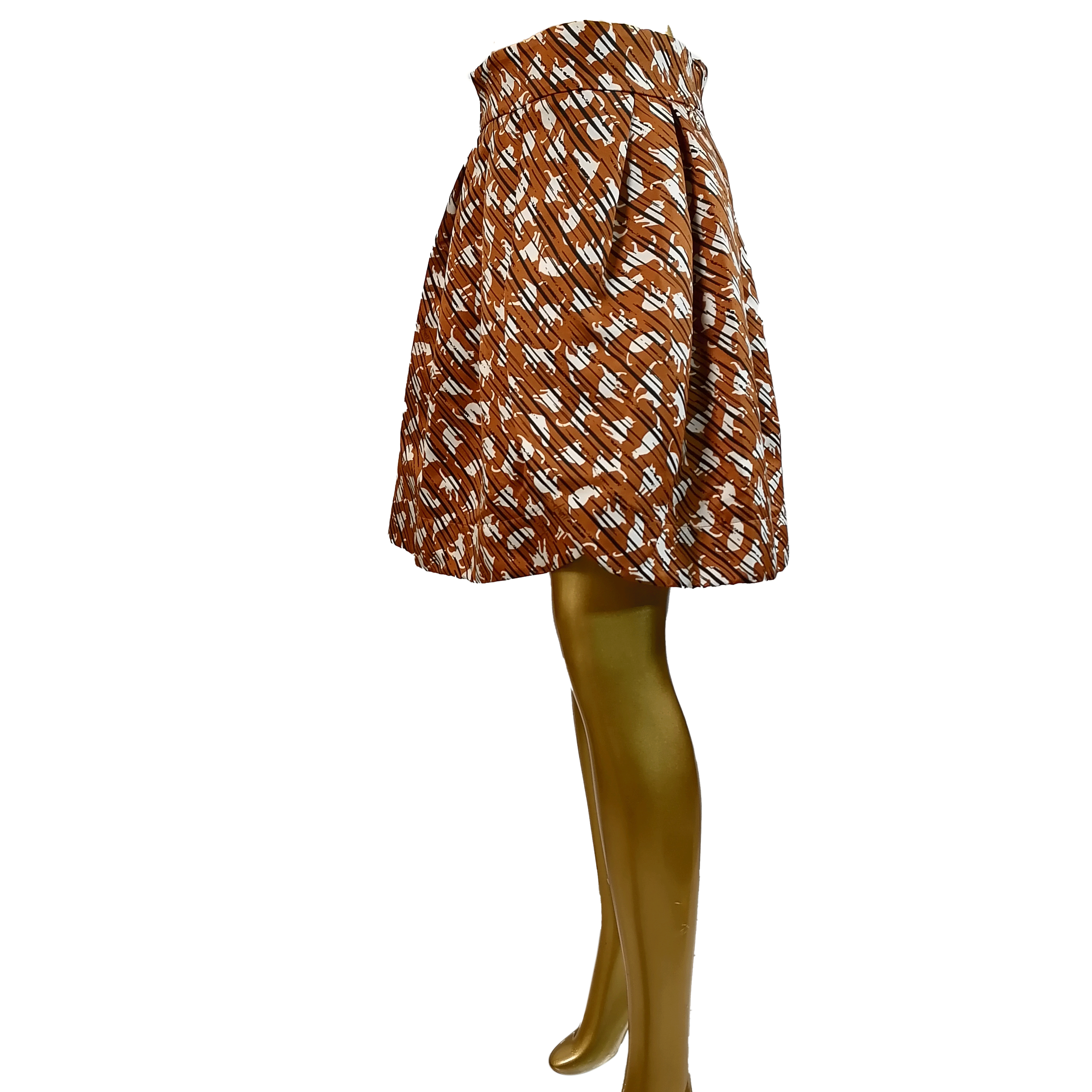 MANGANO DRESS GONNA WALLACE STAMPA CATS