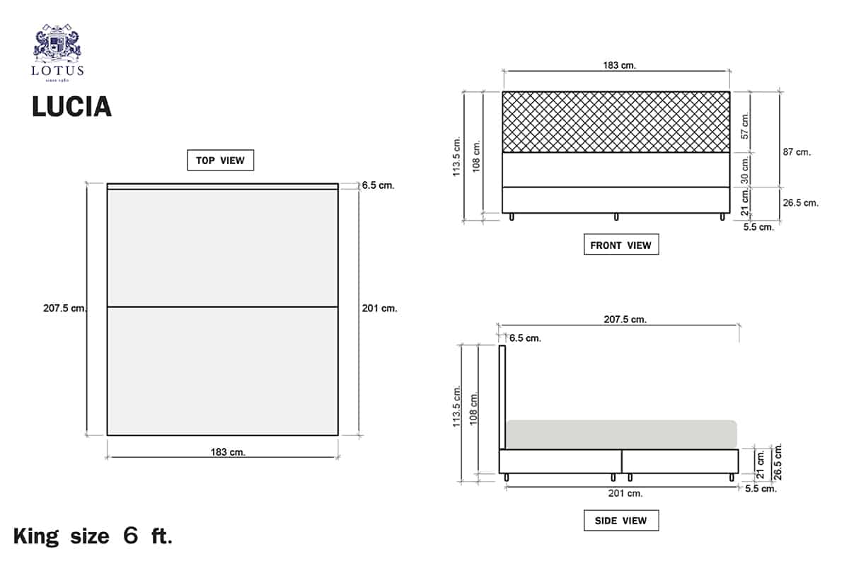 Lucia Bed(Twin) Brand:Lotus