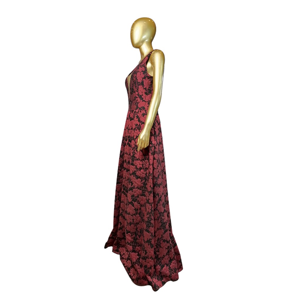 MODA DRESS ABITO 22 NERO/BORDO