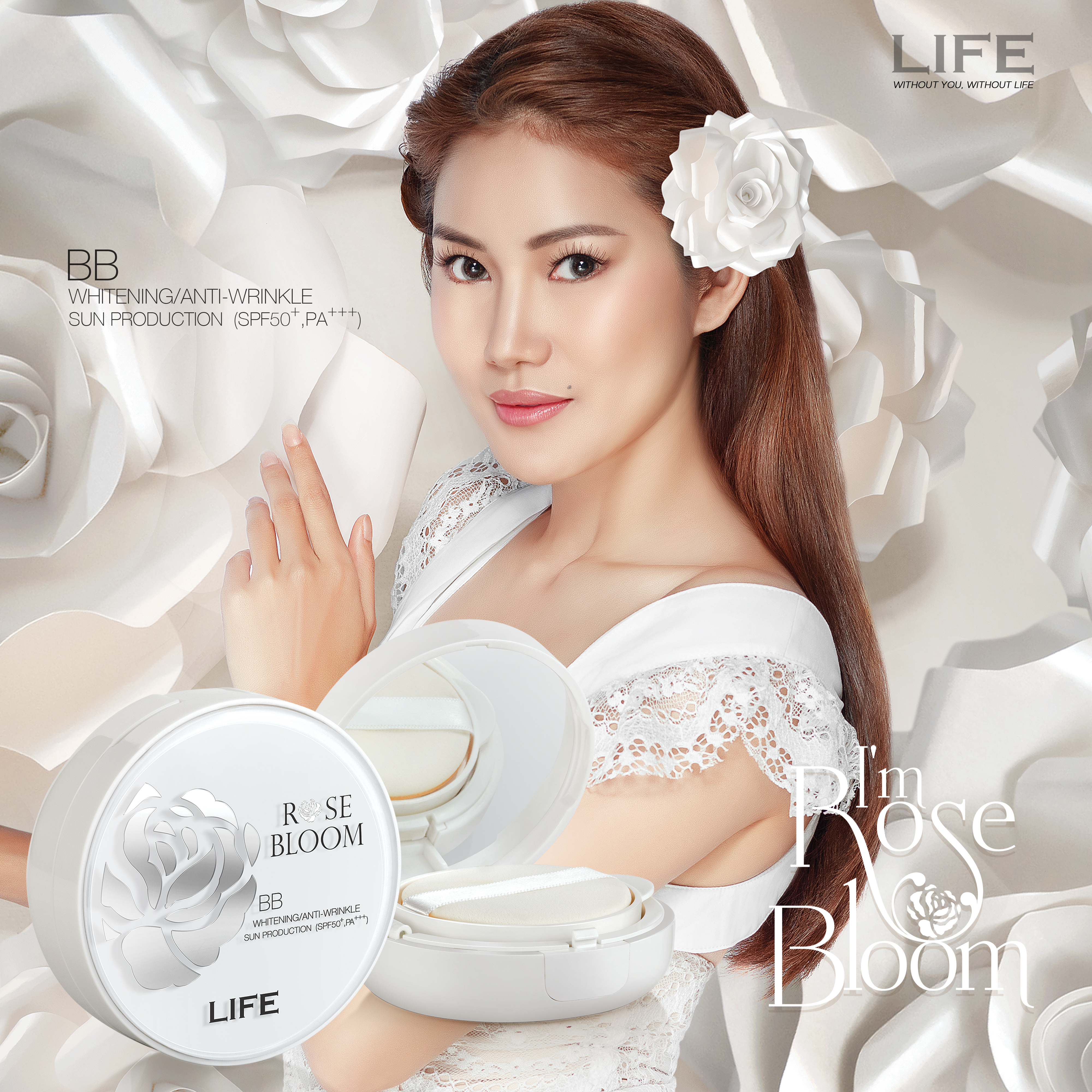 Life Rose Bloom BB Cushion Natural (Medium)