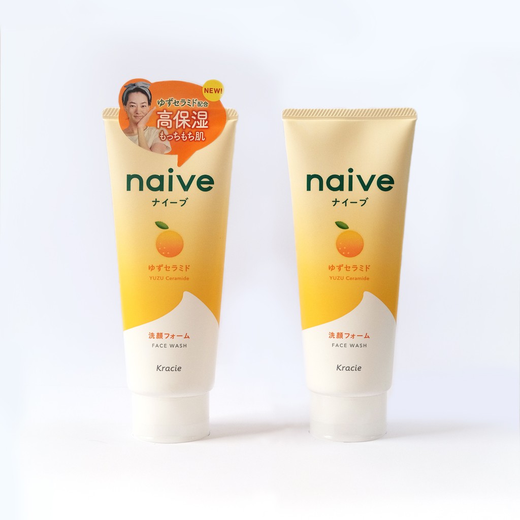 NAIVE YUZU CERAMIDE FACE WASH 130g