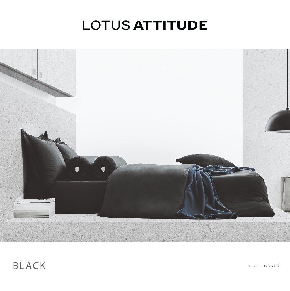 Attitude Comforter King- Black(228 * 254)cm Brand:Lotus