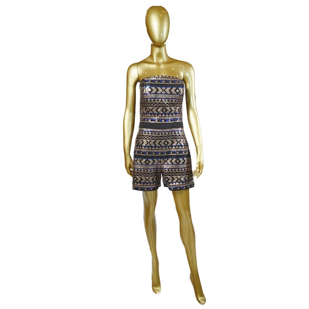 MODA DRESS TUTA SHORT 99 PAILETTES ROYAL (42)