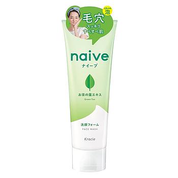 KRACIE NAIVE FACE WASH GREEN TEA 130G