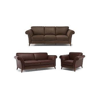 Leather-Cold Light Gray(Wood)Brand:Natuzzi(1+2+3)