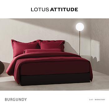 Attitude Bed Sheet Set 5 pcs- Burgundy(182 * 198)cm Brand:Lotus