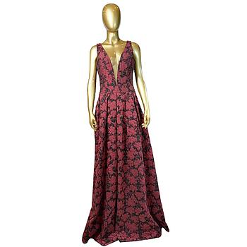MODA DRESS ABITO 22 NERO/BORDO (44,46)