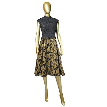 MODA DRESS ABITO 27 NERO/OCRA (44)